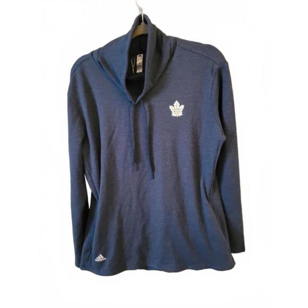 Adidas‎ Maple Leaf Fans - Ladies Mock Pullover L